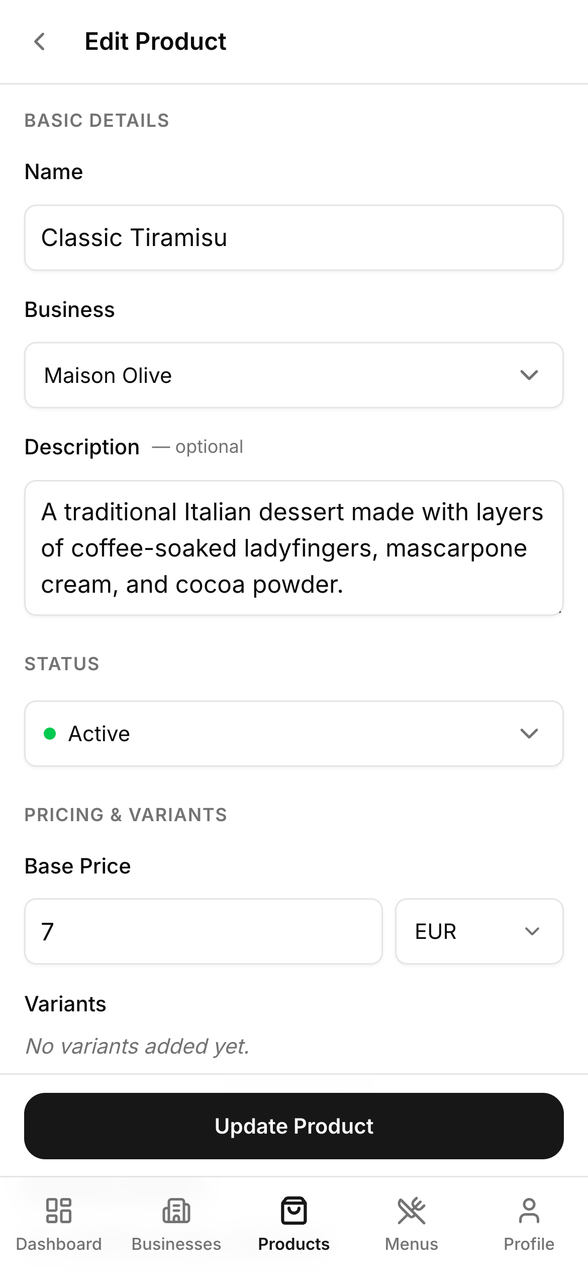 Dashboard on phone